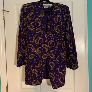 Silk suit jacket